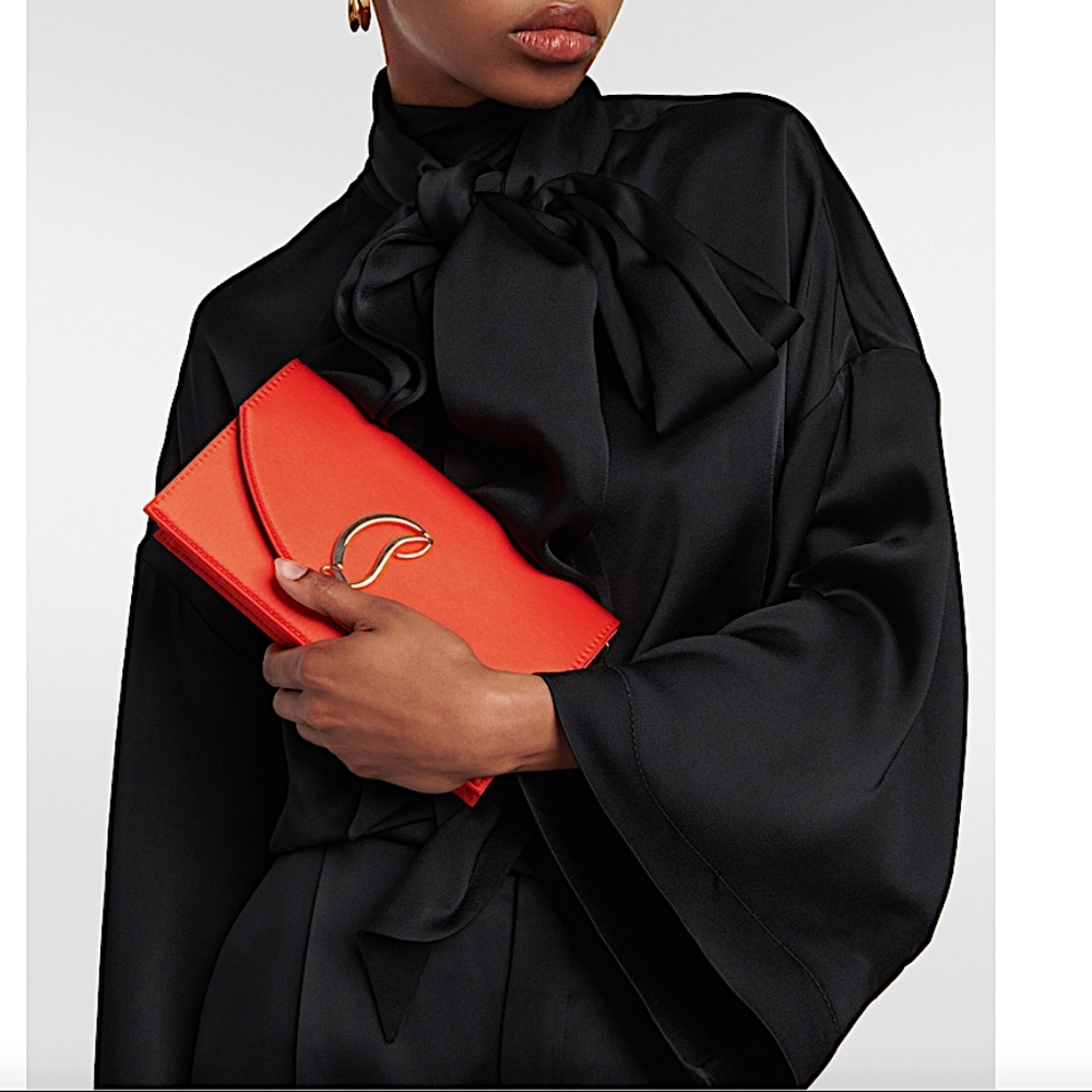 CHRISTIAN LOUBOUTIN Loubi54 Small satin crossbody clutch - Picture 6 of 16
